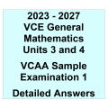 2023-2027 VCE General Maths Sample Answers